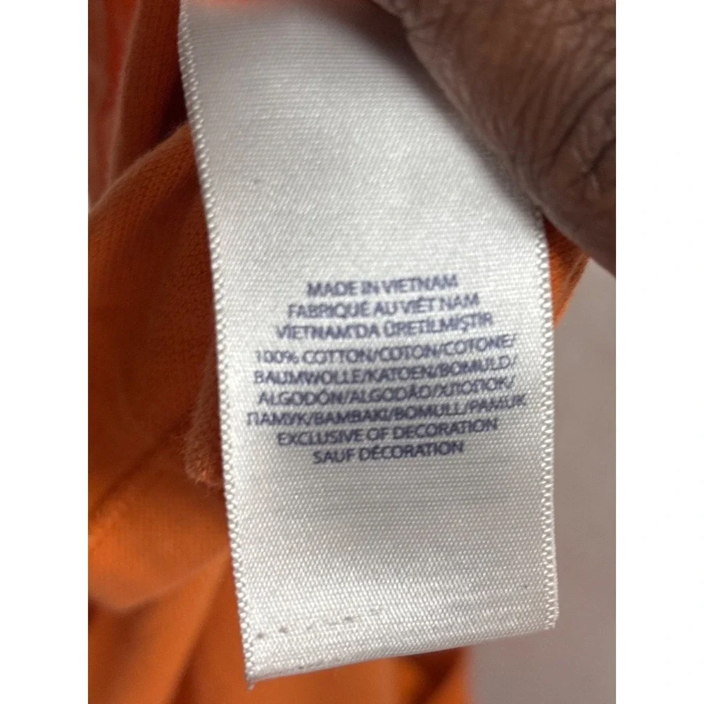 Ralph Lauren Kids Polo Shirt Orange Size 7 Cotton Short Sleeve